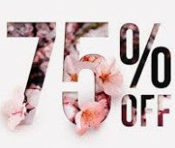 Enjoy 75% discount Spring Sale