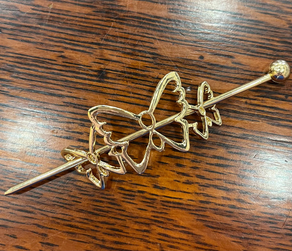 Butterfly Shawl Pin Gold