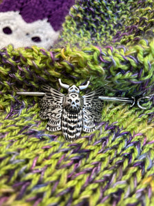 Deaths Head Moth Shawl Pin