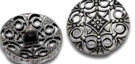 Zinc Based Alloy Metal Sewing Shank Buttons Round Antique Silver Mixed Flower Summer Carved 23mm(7/8