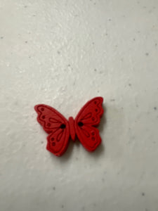 Botón de mariposa de madera de 1 1/8 de pulgada con 2 agujeros