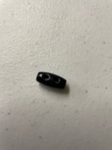 Small black wooden toggle 15mm