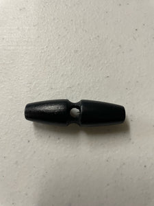 Large Black Toggle 1 hole 5cm