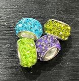 4 piece Mixed Colors Rhinestoned Closed Ring Stitch Marker