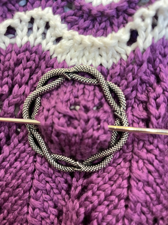 Ouroboros Shawl Pin