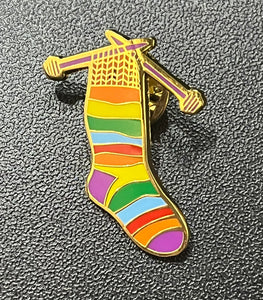 Knitting Socks Pin