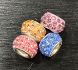 4 piece Mixed Colors Rhinestoned Closed Ring Stitch Marker