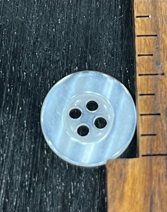 5/8 Inch Clear Resin Buttons, 4 hole design