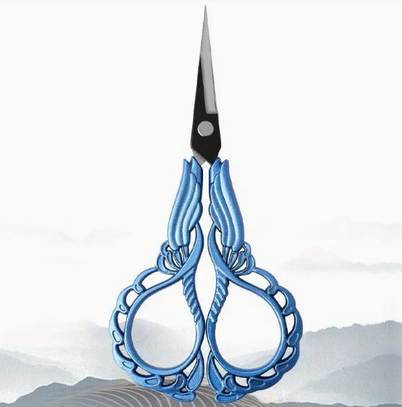 Stainless Steel Sewing Scissors  Blue