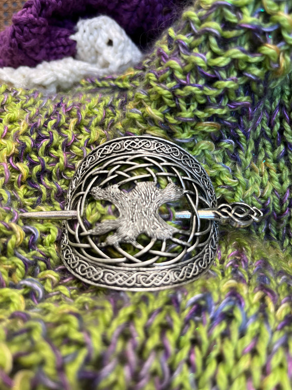 Tree of Life Metal Shawl Pin