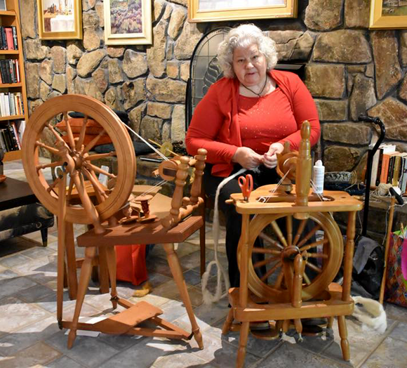 Spinning on the Wheel for Beginners with Donna Dunnahoe Sunday Dec. 8th and 15th from 2PM to 4PM