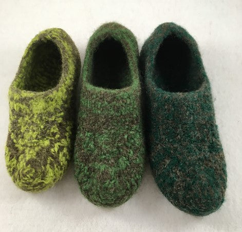 Felted Slippers with Peggy Young Tuesday Nov. 14th and 21st from 10AM to 12PM