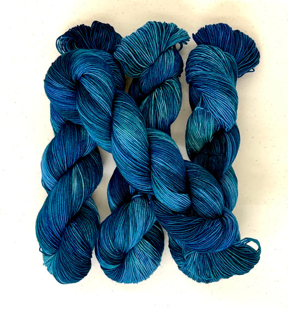 Seriously Sock  Pretty Peacock by Hot Springs Fiber Co.