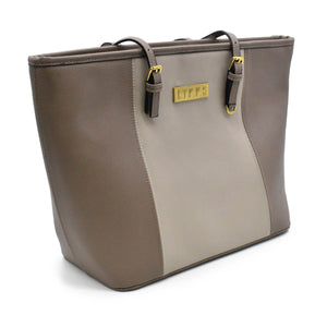 NEW Duo Project Tote by Lykke  - Jazz- Taupe and Champaign