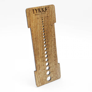 LYKKE CRAFTS Works Mango Wood Needle Sizer and Gauge Tool mango wood