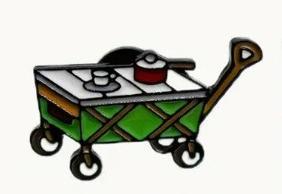 Cooking Wagon camping themed Pin