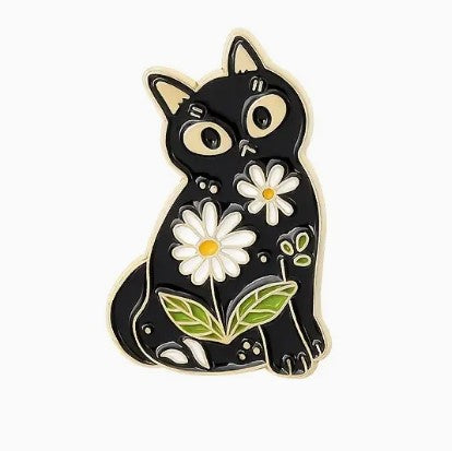 Flower Kitty Pin