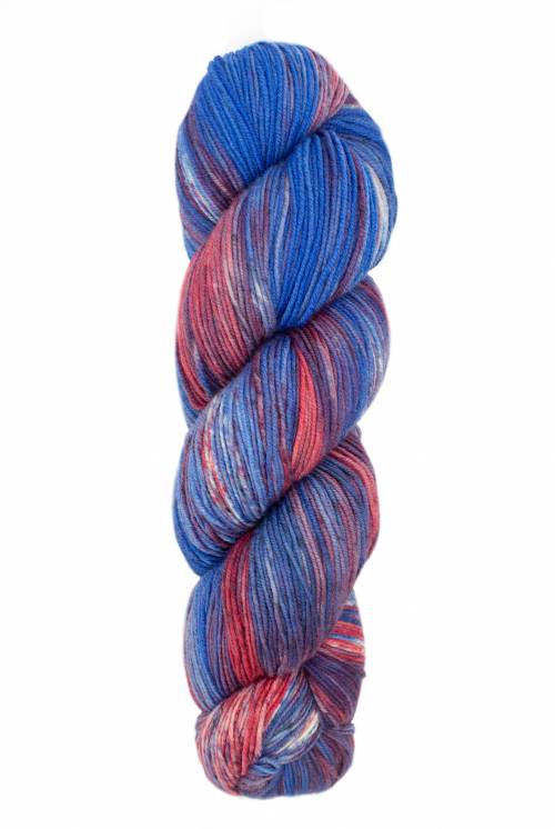 Huasco Calcetín pintado a mano color 1029 Flamenco Andino de Araucania Yarns