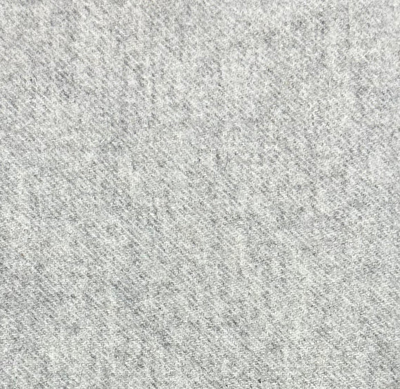 Gray Storm Washed 100% Wool Fabric Fulled Fat Quarter