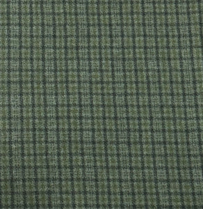 Green Swamp Grass Washed 100% Wool Fabric Fulled Fat Quarter