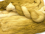Seriously Sock in ombre color, Butterscotch by Hot Springs Fiber Co.