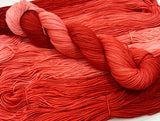 Seriously Sock in ombre color, Scarlet Letter by Hot Springs Fiber Co.