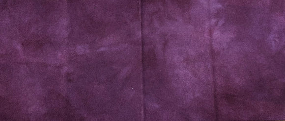 Deep Violet Overdyed 100% Wool Fabric Fulled Fat Quarter
