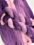 Seriously Sock in ombre color, Pinkle by Hot Springs Fiber Co.