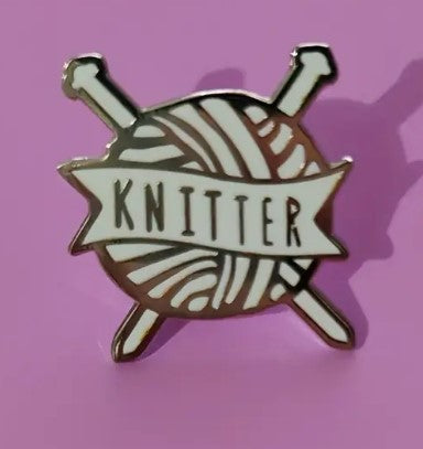 'Knitter'  Pin