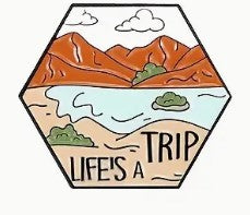 Pin temático de camping 'La vida es un viaje'