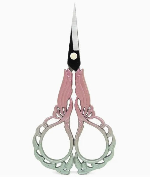 Stainless Steel Sewing Scissors  Pink and Green