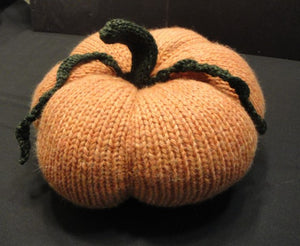 Knitted Squatty Pumpkin Class with Peggy Young, Oct 9th, 1-4 PM