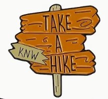 Chapa temática de camping 'Take a Hike'