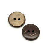 5/8 Inch Two Hole Round Button Made Of Coconut Shell