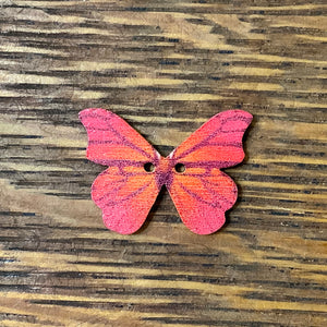 Botón de mariposa de madera de 1 1/8 de pulgada con 2 agujeros