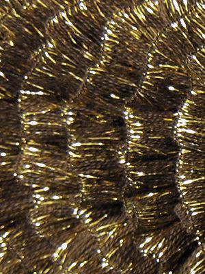 Brown Ribbon Ruffle TincelTown Ruffle Ribbon Yarn Chocolate Brown with Copper Sparkle – Hot ...