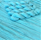 Finger Candy DK by Hot Springs Fiber Co. Turquoise Frosted Cupcake