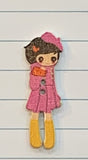 Little Girl Wood Buttons, ADORIBLE!!