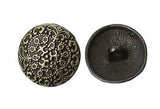 Metal Button, Bronze Finish, Filigree with Back Shank #3