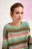LACE LONG SLEVE PULLOVER Pattern for Linello by Lang Color #0052