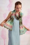 LACE SCARF Pattern for Linello by Lang Color #0052