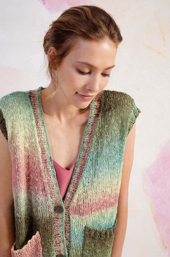 KNIT VEST Pattern for Linello by Lang Color #0052